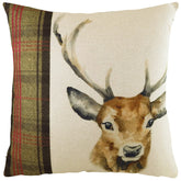 Hunter Stag Square Cushion Sand