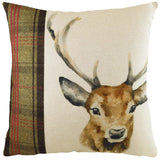 Hunter Stag Square Cushion Sand