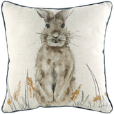 Oakwood Hare Square Cushion Beige