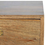 Brass Metal Slot Bedside