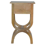 Oak-ish Serpentine Bedside