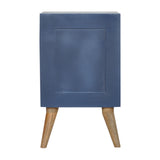 Navy 4 Drawer Bedside