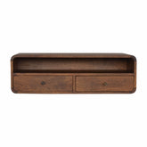 Floating Chestnut Open Console