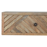 Floating Line Carved Bedside