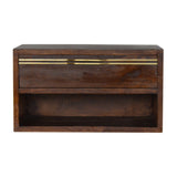 Floating Brass Handle Bedside