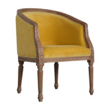 Mustard Velvet Occasional Chair