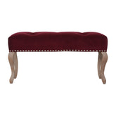 French Style Wine Red Bench