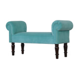 Aqua Velvet Bench