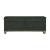 Emerald Cotton Velvet Storage Box