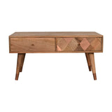 Oak-ish Copper Inlay Coffee Table