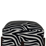 Zebra Footstool