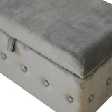 Emerald Velvet Lid-up Ottoman