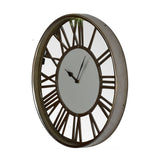 White and Chrome Wall Clock