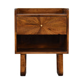 U-Chestnut Sunrise Open Bedside