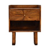 U-Chestnut Sunrise Open Bedside