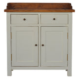 Country Two Tone Kitchen Cabinet