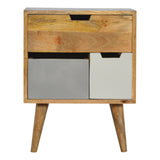 Removeable Grey and White Bedside