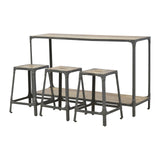 Hallway Console with 3 Stools