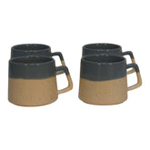 Half Dip Grey Mug Set of 4