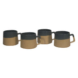 Half Dip Grey Mug Set of 4