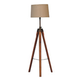 Fixed Brass Tripod Floor Lamp