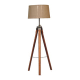 Fixed Chrome Tripod Floor Lamp