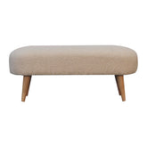 Boucle Hallway Bench