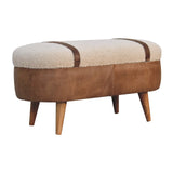 Tan Buffalo Boucle Nordic Bench
