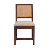 Cream Boucle Rattan Chair