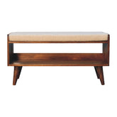 Boucle Nordic Storage Bench