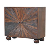 Sunrise Ball Walnut Cabinet