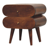 Bubble Chestnut Bedside