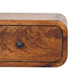 Avora Mini Wall-Mounted Chestnut 1 Drawer Nightstand