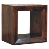 Solis Open California Walnut Side Table
