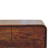 Avora 3-Drawer Chestnut Nightstand