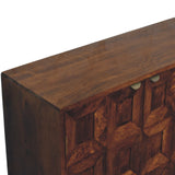 Solis Carved 4 Door Chestnut Sideboard