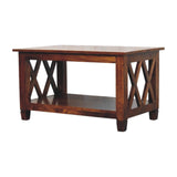 Belmont X-Frame Chestnut Coffee Table