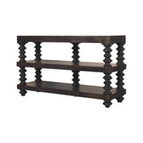 Spindle Shelf Console in Carbon Ash