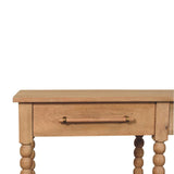 Savoy Bobbin Console with Jute Shelves