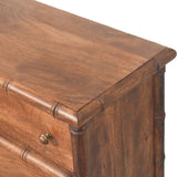 Bamboo Carved 3-Drawer Chest