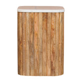Oakish Marble Side Table