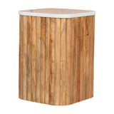 Oakish Marble Side Table