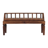 Bordeaux Leather Bench