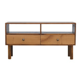Oak Front Media Unit