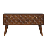 Chestnut Diamond Storage Bench
