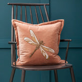 Aria Embroidered Cushion Pink