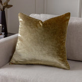 Luxe Velvet Piped Cushion Gold