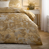 Baransu Jacquard Duvet Set Gold