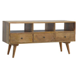 Nordic Style TV Unit with 3 Drawers
