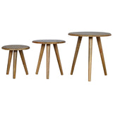 Oak-ish Nordic Nesting Stools